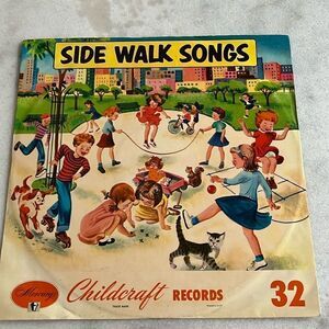 Mercury Childcraft RARE RED Promotional 78 Side Walk Songs 1954